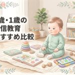 0歳・1歳の通信教育おすすめ比較【2026年最新】こどもちゃれんじ・天神・ポピーを徹底解説