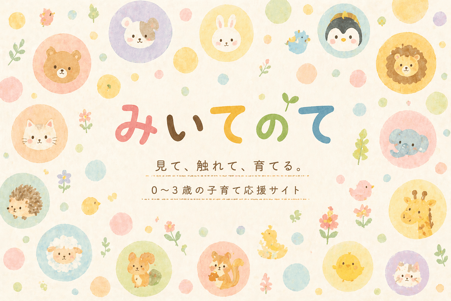 みいてのて｜見て、触れて、育てる。0〜3歳の子育て応援サイト