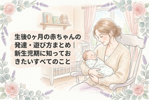 生後0ヶ月の赤ちゃんの発達・遊び方まとめ｜新生児期に知っておきたいすべてのこと