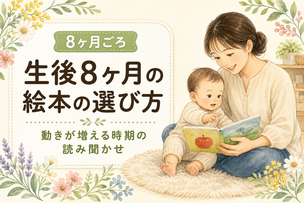 生後8ヶ月の絵本の選び方｜動きが増える時期の読み聞かせ