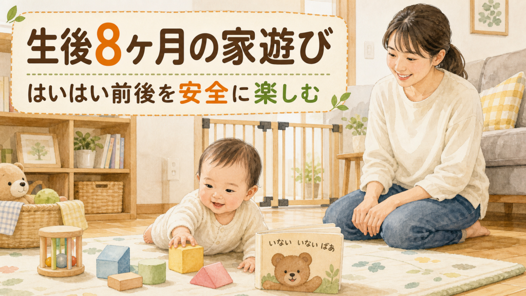 生後8ヶ月の家遊び｜はいはい前後を安全に楽しむ室内の関わり方
