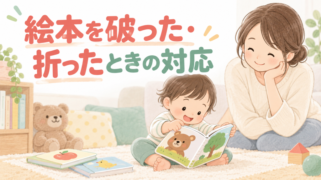 絵本を破った・折ったときの対応｜触って楽しむ本の選び方