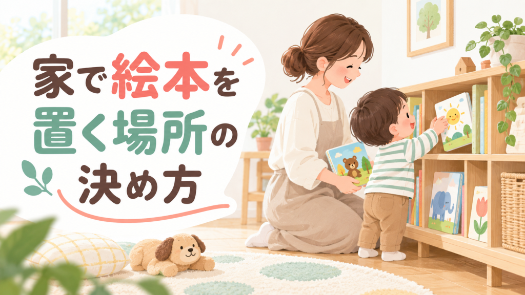家で絵本を置く場所の決め方